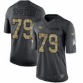 Mens Nike Denver Broncos #79 Michael Schofield Limited Black 2016 Salute to Service NFL Jersey