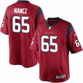 Mens Nike Houston Texans #65 Greg Mancz Limited Red Alternate NFL Jersey