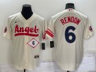 Angels #6 Anthony Rendon Cream Nike 2022 City Connect Cool Base Jerseys