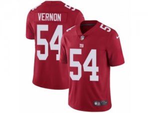 Mens Nike New York Giants #54 Olivier Vernon Vapor Untouchable Limited Red Alternate NFL Jersey