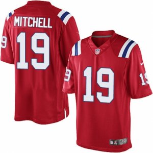 Mens Nike New England Patriots #19 Malcolm Mitchell Limited Red Alternate NFL Jersey