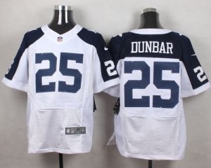 Nike Dallas Cowboys #25 Lance Dunbar White Thanksgiving Jerseys(Elite)