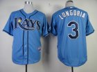 MLB Jerseys Tampa Bay Rays #3 Longoria blue