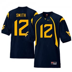 West Virginia Mountaineers #12 Geno Smith Navy College Football Jersey