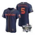 Astros #5 Jeff Bagwell Navy Nike 2022 World Series City Connect Flexbase Jersey