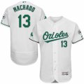 Men's Majestic Baltimore Orioles #13 Manny Machado White Celtic Flexbase Authentic Collection MLB Jersey