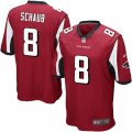 Mens Nike Atlanta Falcons #8 Matt Schaub Game Red Team Color NFL Jersey