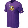 Minnesota Vikings Sideline Legend Authentic Logo T-Shirt Purple