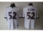 NEW NFL Baltimore Ravens #52 Ray Lewis White Jerseys(Limited)