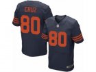 Mens Nike Chicago Bears #80 Victor Cruz Elite Orange Alternate NFL Jersey