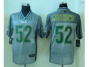 Nike Green Bay Packers #52 Matthews Grey Jerseys(Vapor Elite)