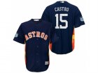 Mens Houston Astros #15 Jason Castro 2017 Spring Training Cool Base Stitched MLB Jersey