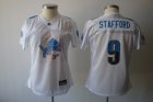 women nfl detroit lions #9 staffordshire white[2011 fem fan]