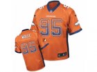 Mens Nike Denver Broncos #95 Derek Wolfe Elite Orange Drift Fashion NFL Jersey