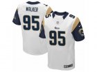 Mens Nike Los Angeles Rams #95 Tyrunn Walker Elite White NFL Jersey