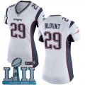 Nike Patriots #29 LeGarrette Blount White Wo 2018 Super Bowl LII Game Jersey