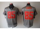 Nike NFL San Francisco 49ers #85 Vernon Davis Grey Shadow Jerseys