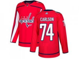 Men Adidas Washington Capitals #74 John Carlson Red Home Authentic Stitched NHL Jersey