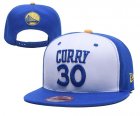 Warriors 30 Stephen Curry White Name & Number Adjustable Hat YD