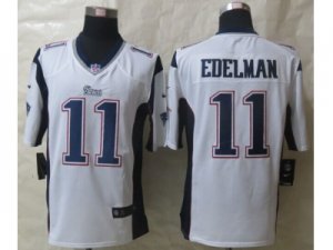 Nike New England Patriots #11 Edelman White Jerseysï¼ˆGameï¼‰