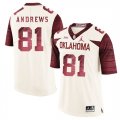 Oklahoma Sooners #81 Mark Andrews White 47 Game Winning Streak College Football Jersey