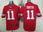 2013 Super Bowl XLVII NEW San Francisco 49ers 11 Alex Smith Red jerseys (Limited)