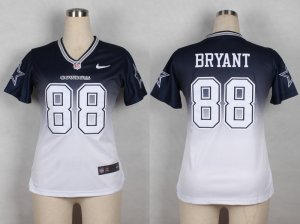 Nike Women Dallas Cowboys #88 bryant Blue White Jerseys(Drift Fashion II)