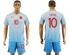 Turkey #10 Turan Away Soccer Country Jersey