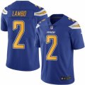 Youth Nike San Diego Chargers #2 Josh Lambo Limited Electric Blue Rush NFL Jersey