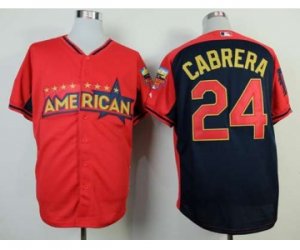 mlb 2014 all star jerseys detroit tigers #24 cabrera red-blue