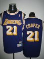 nba fans los angeles lakers #21 cooper swingman purple