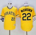 Pittsburgh Pirates #22 Andrew McCutchen Gold Flexbase Authentic Collection Cooperstown Stitched Baseball Jersey