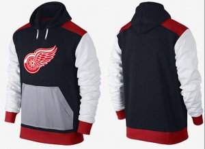 NHL Detroit Red Wings Logo Pullover Hoodie 12