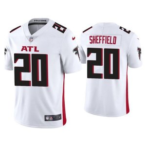 Mens Atlanta Falcons #20 Kendall Sheffield White New Vapor Untouchable