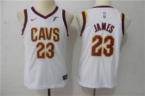 Cavaliers #23 LeBron James White Youth Nike Swingman Jersey