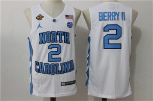 North Carolina Tar Heels #2 Joel Berry II White College Basketball Jersey