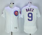 Mlb Chicaho Cubs # 9 Javier Baez White Flexbase Jersey