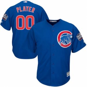 Youth Majestic Chicago Cubs Customized Authentic Royal Blue Alternate 2016 World Series Bound Cool Base MLB Jersey