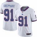 Mens Nike New York Giants #91 Kelvin Sheppard Elite White Rush NFL Jersey