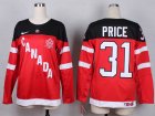 Women NHL Team Canada Olympic #31 price red jerseys[100 th]