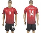 Turkey #14 Ozyakup Home Soccer Country Jersey