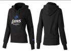 Women Detroit Lions Logo Pullover Hoodie-128