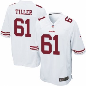 Mens Nike San Francisco 49ers #61 Andrew Tiller Game White NFL Jersey