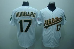 mlb oakland athletics #17 hubbaro m&n white