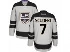 Mens Reebok Los Angeles Kings #7 Rob Scuderi Authentic Gray Alternate NHL Jersey