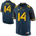 West Virginia Mountaineers #14 Tevin Bush Navy College Football Jersey