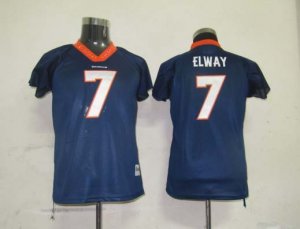 Women Denver Broncos #7 Elway Field Flirt Fashion Jersey blue