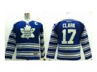 Youth nhl jerseys toronto maple leafs #17 clark blue[2014 winter classic patch C]