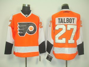 nhl philadelphia flyers #27 talbot orange