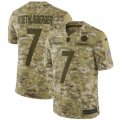 Mens Nike Pittsburgh Steelers #7 Ben Roethlisberger Limited Camo 2018 Salute to Service NFL Jersey